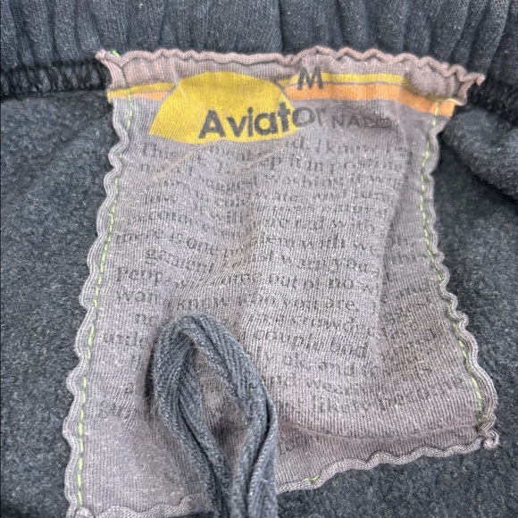 Aviator Nation Charcoal Blue Stripe Sweatpants M - Picture 4 of 5